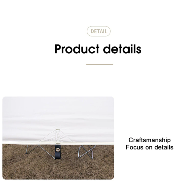 Cheap Goat Tents Large Tarp Tent Sunshade Ultralight Awning Outdoor Camping Hammock Tourist Beach Sun Shelter With Ground Nails Windproof Rope   